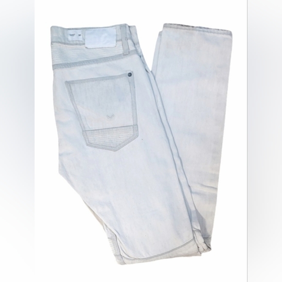 HUDSON | White Blinder Skinny Biker Moto Distressed Jeans | Size: 30x32 - Picture 7 of 9